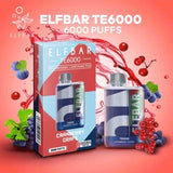 Elf Bar TE6000 Disposable | 6000 Puffs | 13mL | 40mg-50mg Cranberry Grape with Packaging