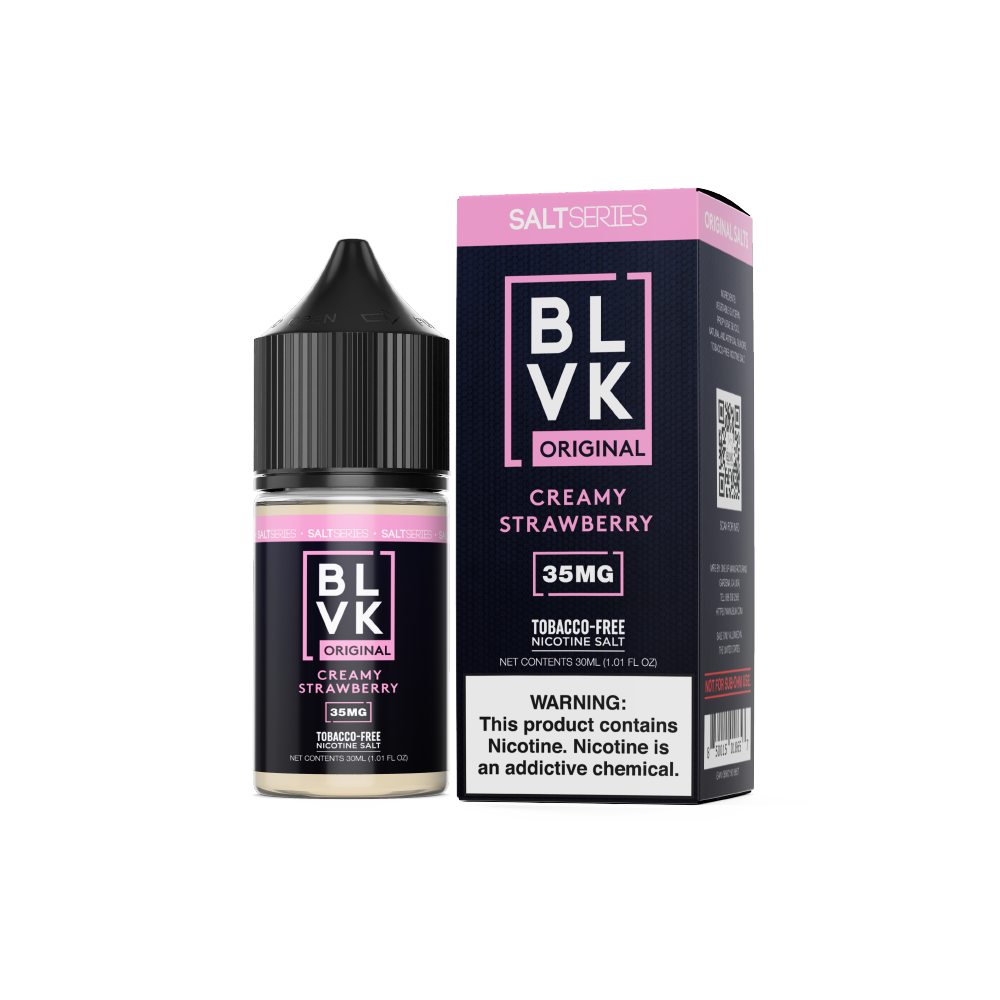 Creamy Strawberry by BLVK TFN Salt 30mL with packaging