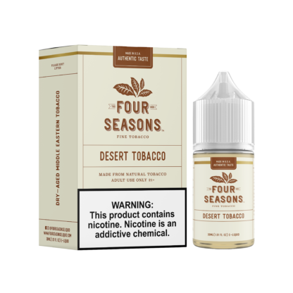 Desert Tobacco by Four Seasons Free Base Series 30ML with packaging