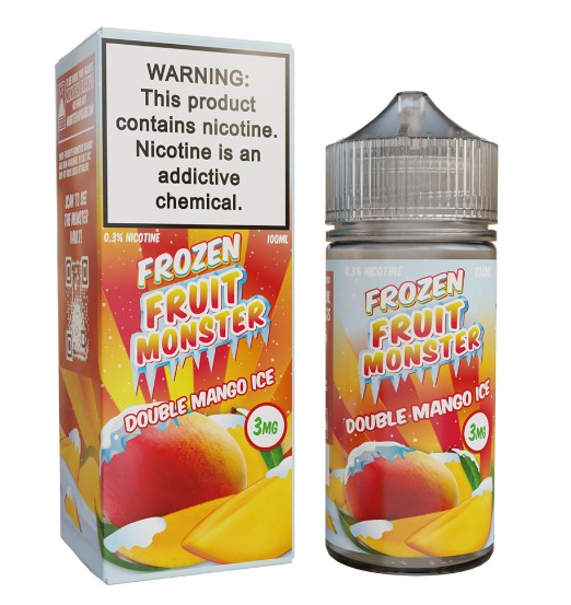 Double Mango Ice by Frozen Fruit Monster 100mL 3mg bottle with Packaging