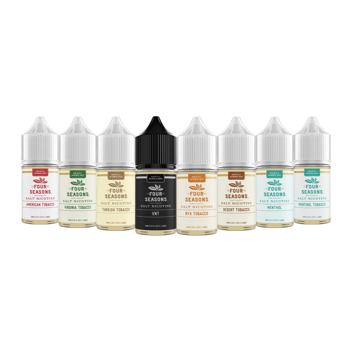 Four Seasons Salt Series E-Liquid 30mL (Salt Nic)- group photo