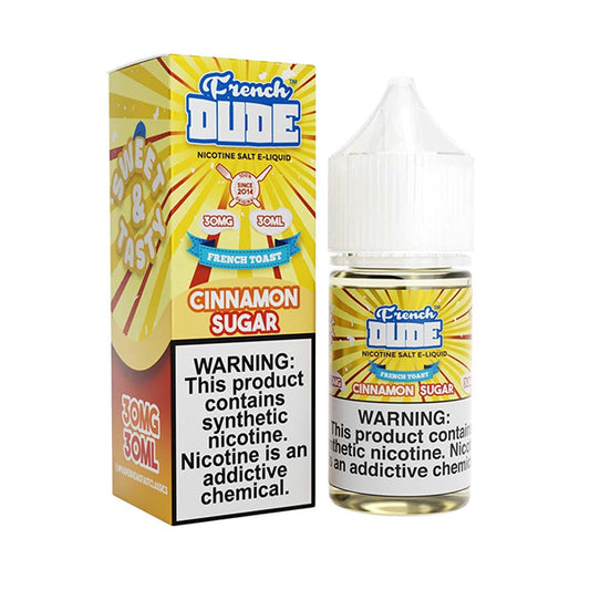 Cinnamon Sugar by French Dude Series E-Liquid 30mL (Salt Nic) with packaging