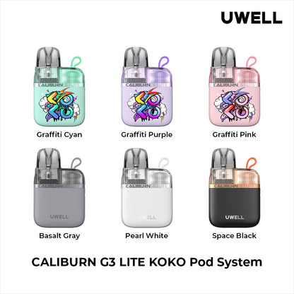 Uwell Caliburn G3 Lite KOKO 35W Kit (Pod System) - group photo