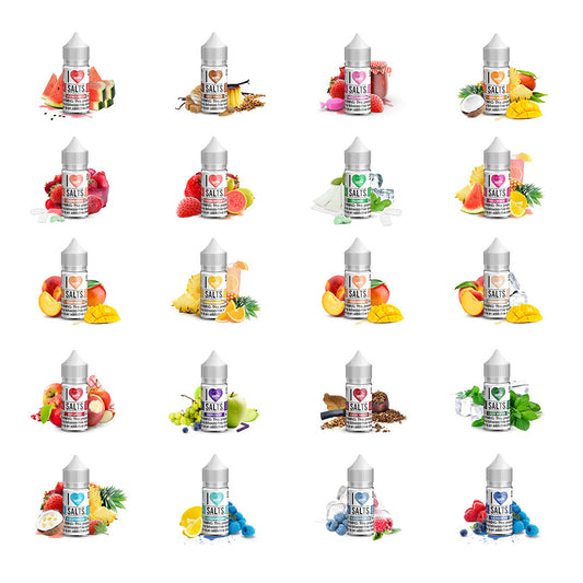 I Love Salts TFN Salt Series E-Liquid 30mL (Salt Nic) Group Photo