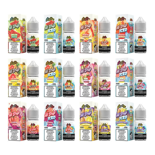  Hi-Drip Salt Series E-Liquid 30mL (Salt Nic) - group photo