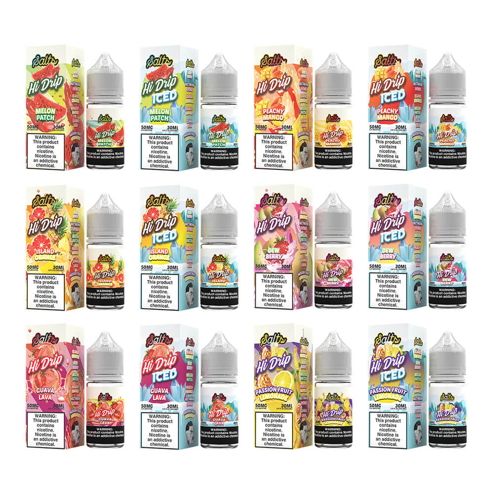 Hi-Drip Salt Series E-Liquid 30mL (Salt Nic) group photo