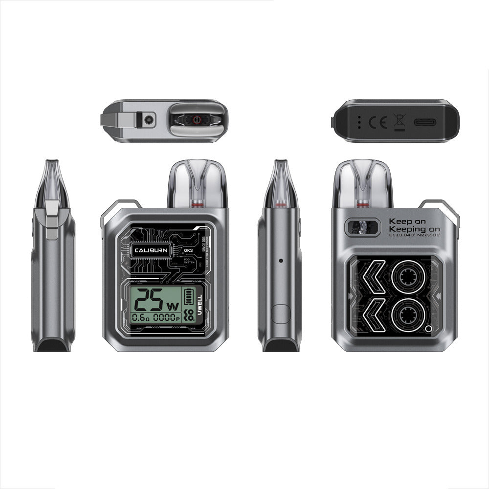 Uwell Caliburn GK3 Kit (Pod System) front and back view