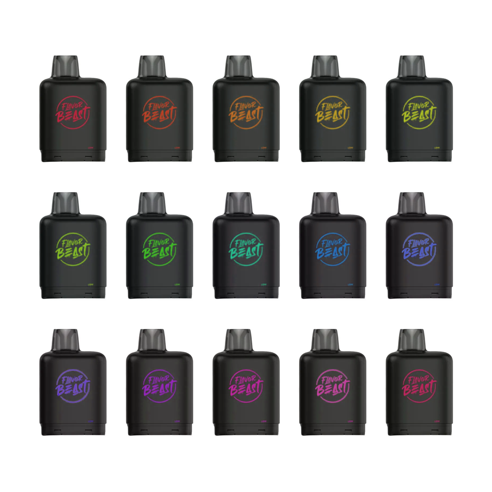 Flavor Beast Level X Boost Pods 1pc | 25000 Puffs 20mL 50mg | group photo