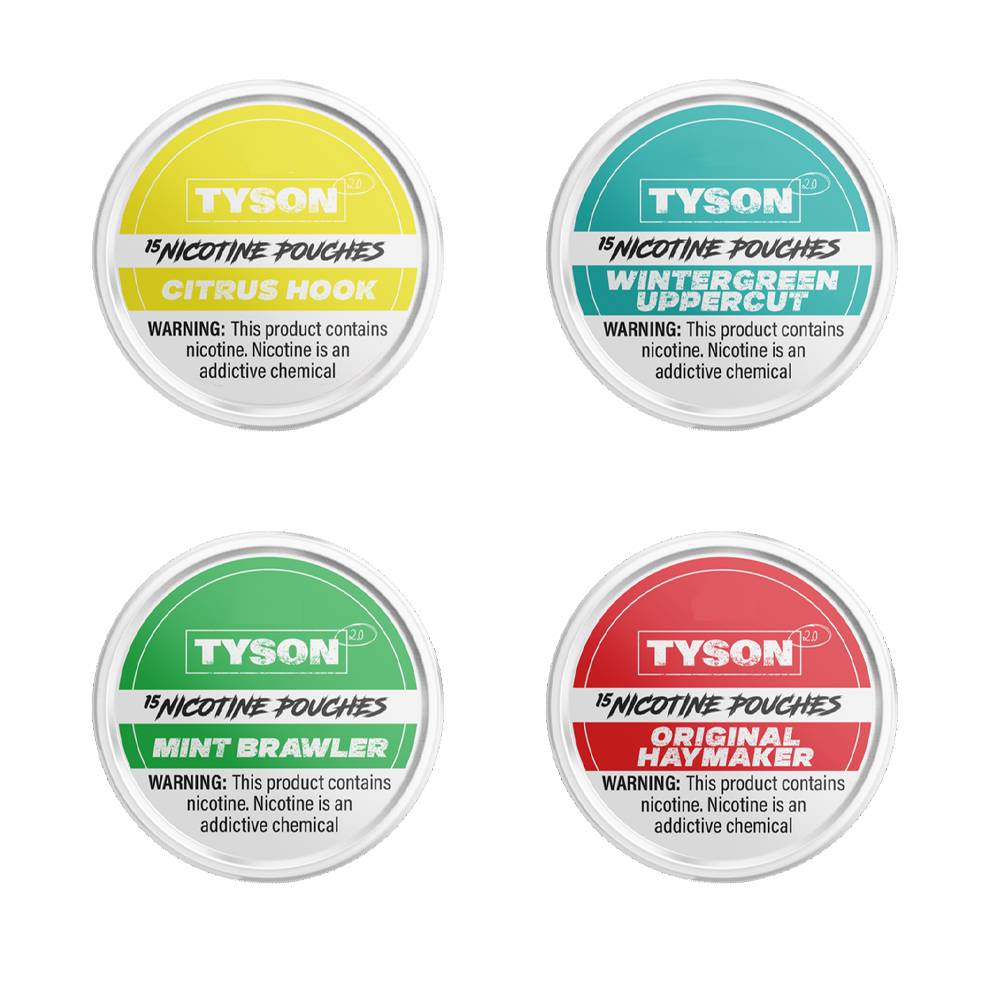 Tyson 2.0 Nicotine Pouches (15ct Can)(5-Can Pack) group image