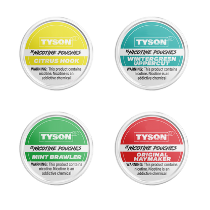 Tyson 2.0 Nicotine Pouches (15ct Can)(5-Can Pack) group image