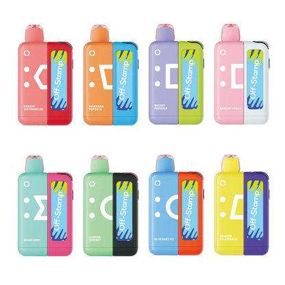 Off Stamp X Cube Disposable 25000 Puffs 18mL 50mg  (Disposable + Power Dock) Group Photo