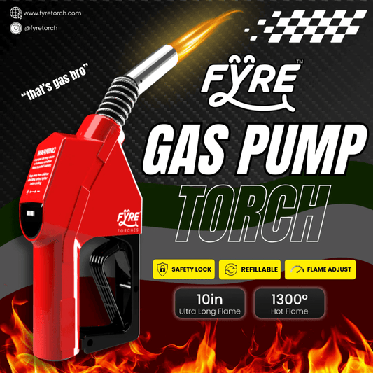 Smyle Labs Fyre “Gas Pump” Shaped Torch Refillable and Adjustable Flame