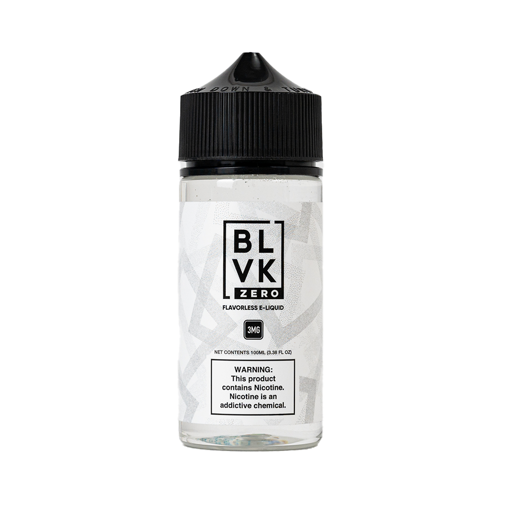 Flavorless by BLVK ZERO Series E-Liquid 100mL (Freebase) bottle