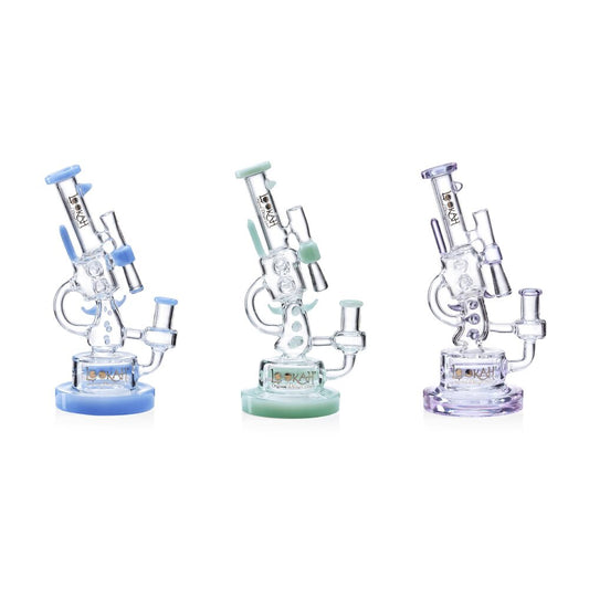 Lookah (Dab Rig) 10″ Cool Recycler Klein Handgun Water Pipe (WPC1007) - group photo