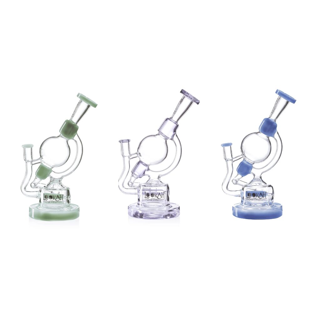 Lookah – Dab Rig 10” Recycler Unique Globe Water Pipe Group Photo