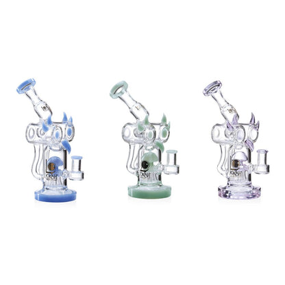 Lookah (Dab Rig) 10” Recycler Percolator Fantasy Bird Water Pipe (WPC1009) - group photo