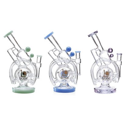 Lookah (Dab Rig) 14″ Recycler Orbital Double Chamber Water Pipe (WPC1016) - group photo