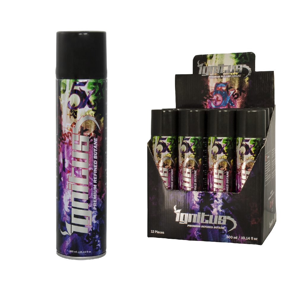 Ignitus Premium Refined Butane 5X 300ml (SAS)