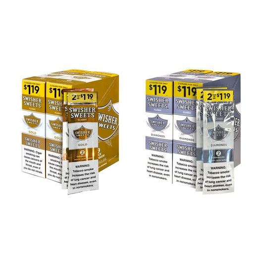 Swisher Sweets (DSPLY 15pc)(Cigar)(2-Pack) Classic - group photo
