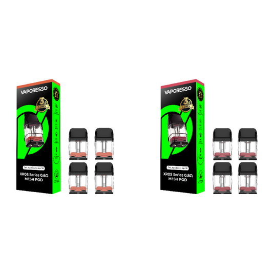 Vaporesso XROS COREX 3.0 – Pods- 4-Pack 3mL Top-Fill Group Photo with packaging