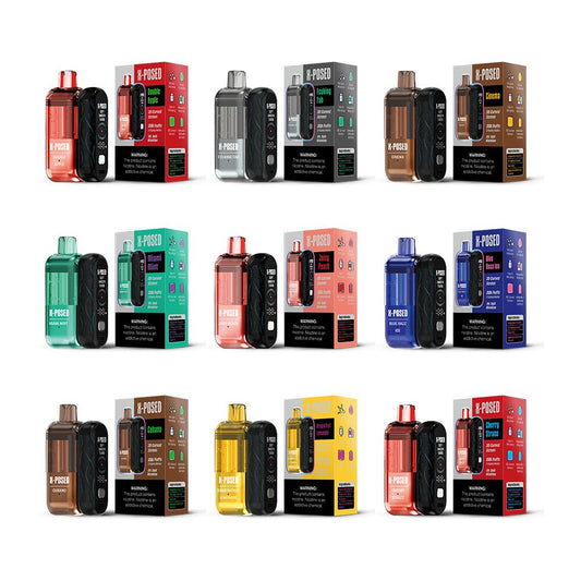 X-Posed – Dispo Kit- 35000Puff- 16mL Dispo plus Power Dock Group Photo