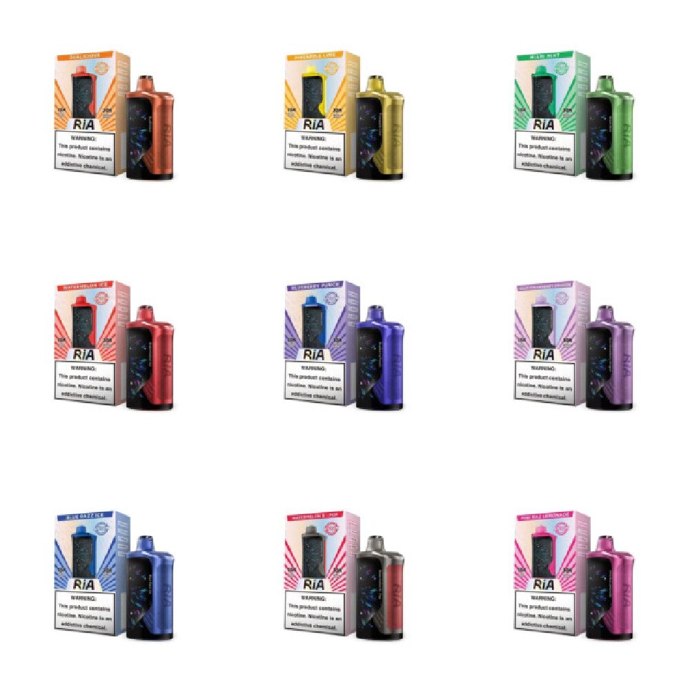 RIA NV30K – Dispo- 30000Puff- 15mL Group Photo