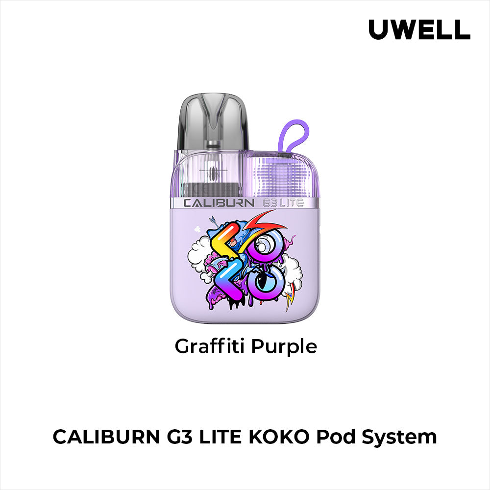 Uwell Caliburn G3 Lite KOKO 35W Kit (Pod System) - Graffiti Purple