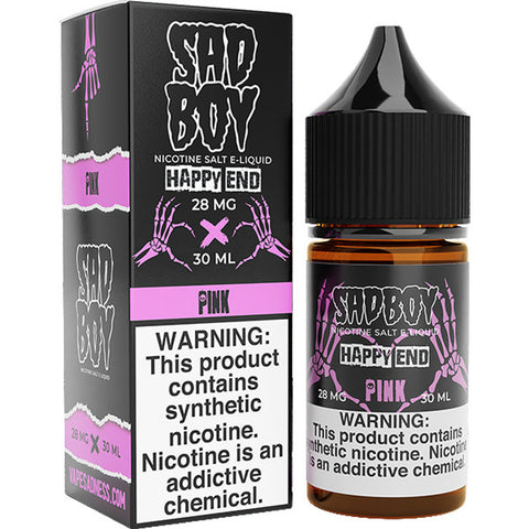 Happy End Pink by Sadboy Salt 30mL with Packaging