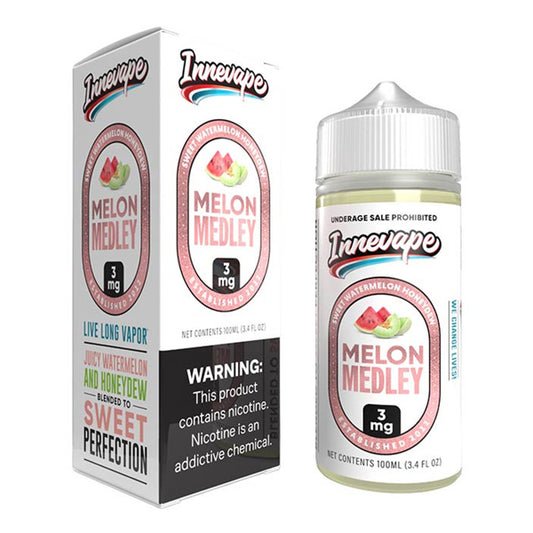 Melon Medley by Innevape TFN Series E-Liquid 100mL (Freebase) with packaging