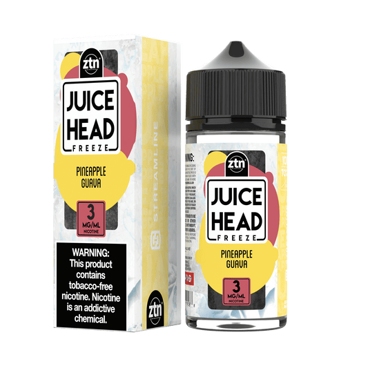 Pineapple Guava Freeze by Juice Head Series E-Liquid 100mL (Freebase) with packaging