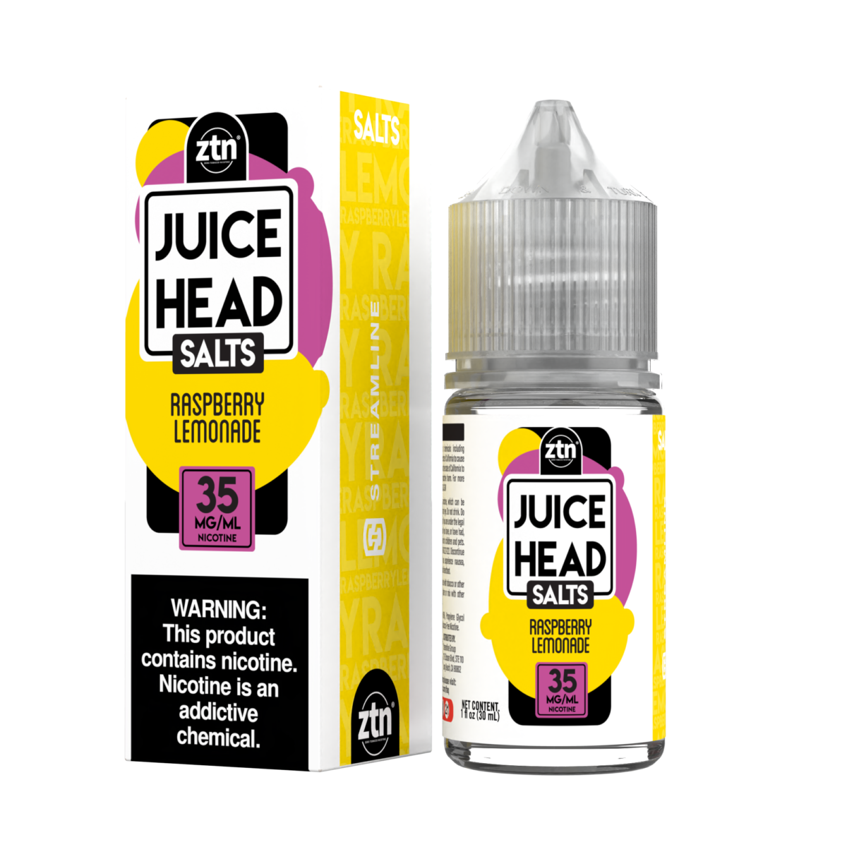 Raspberry Lemonade by Juice Head Salts Series | 30mL with Packaging