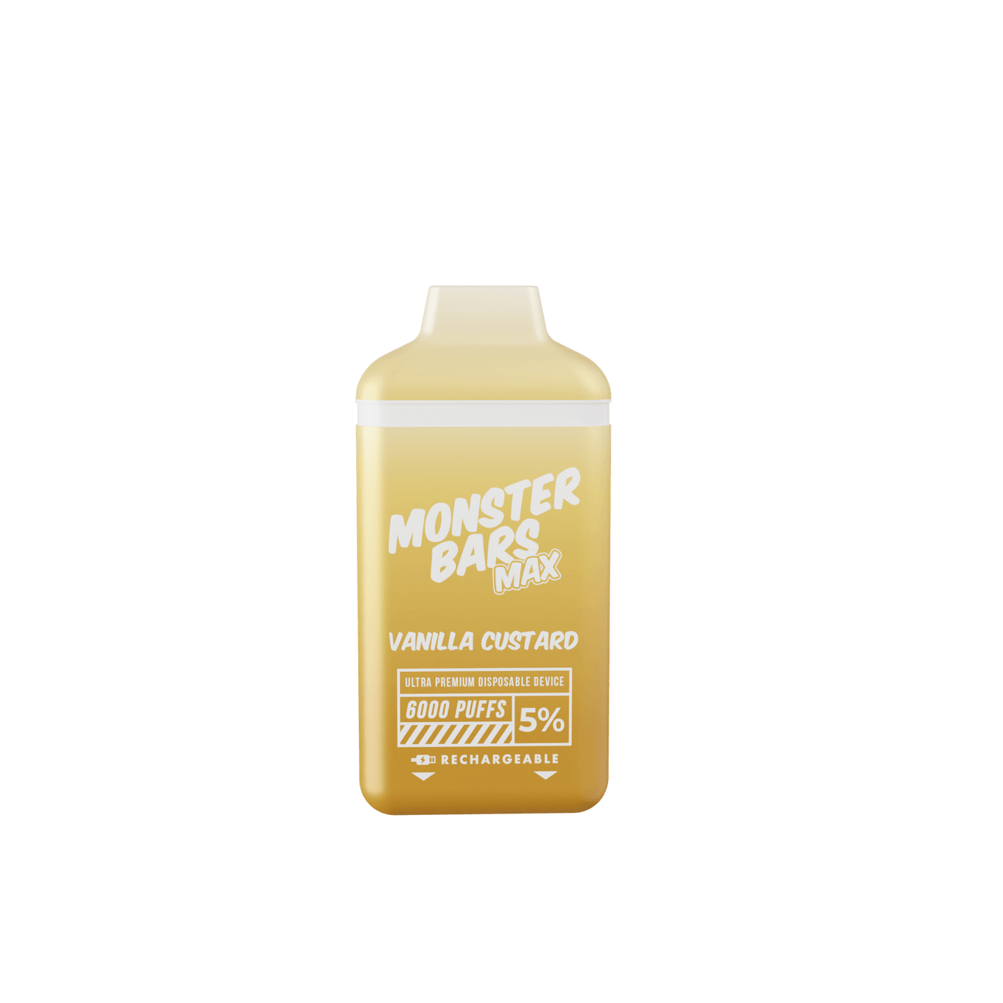 Monster Bars Max Disposable | 6000 Puffs | 12mL vanilla custard
