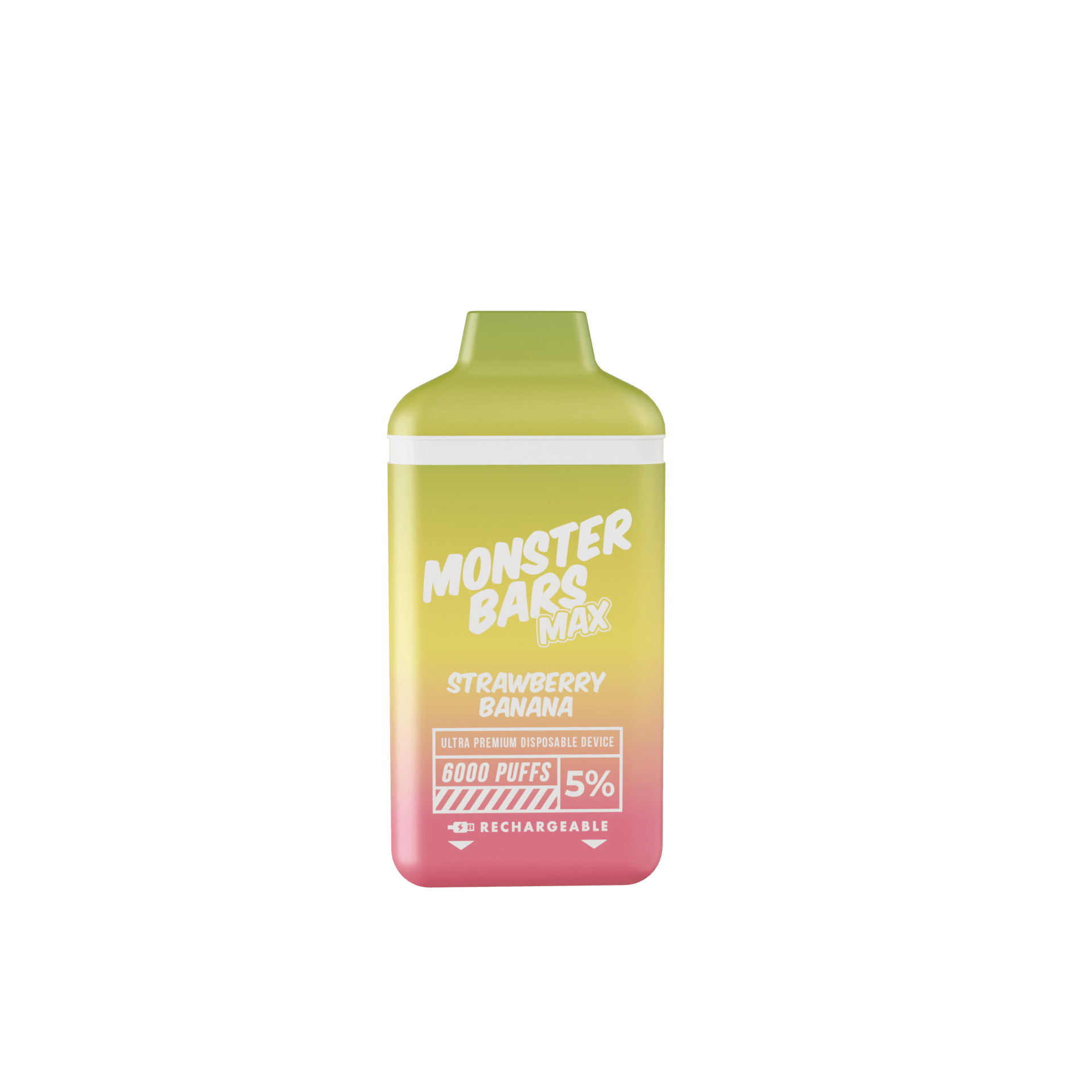 Monster Bars Max Disposable | 6000 Puffs | 12mL strawberry banana