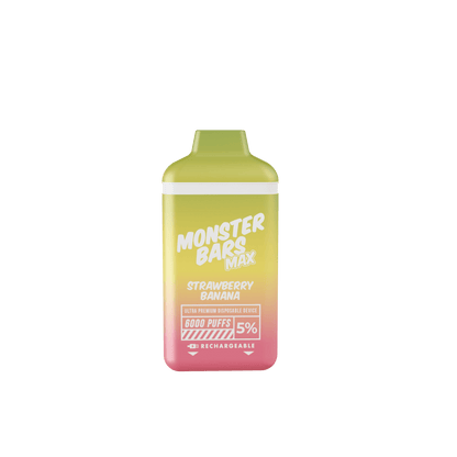 Monster Bars Max Disposable | 6000 Puffs | 12mL strawberry banana