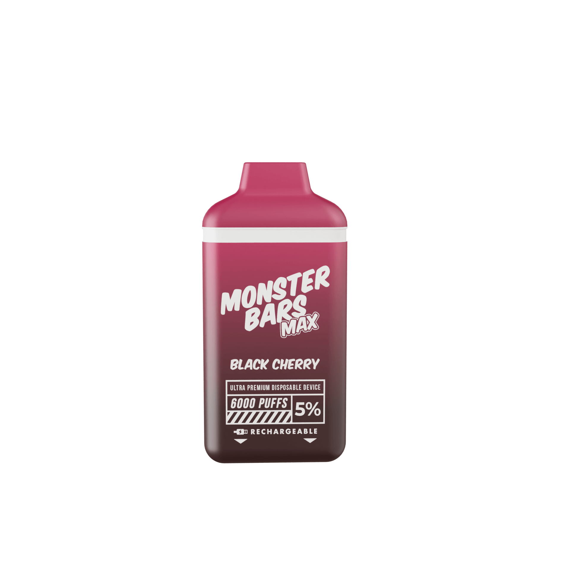 Monster Bars Max Disposable | 6000 Puffs | 12mL black cherry