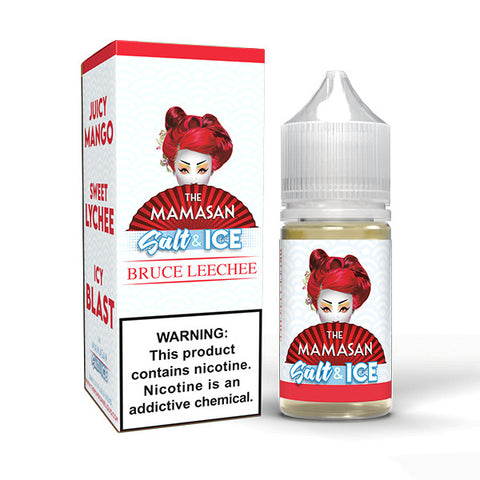Bruce Leechee (Mango Lychee Ice) by The Mamasan Salt Series 30mL with Packaging