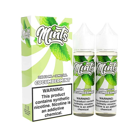 Cucumber Mint by Mints (60mL x2, 120mL)(Freebase) with packaging