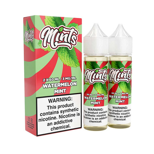 Watermelon Mint by Mints (60mL x2, 120mL)(Freebase) with packaging