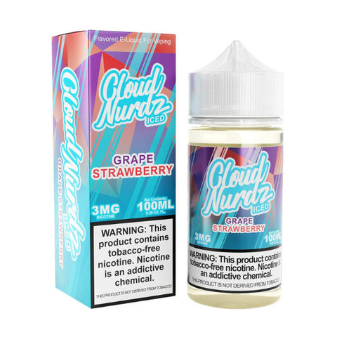 Grape Strawberry Iced by Cloud Nurdz TFN 100mL with Packaging