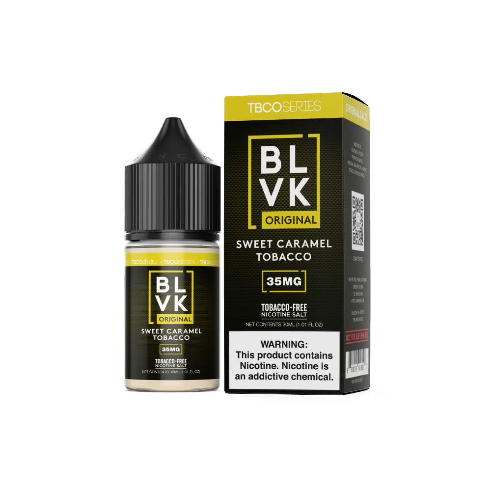 Sweet Tobacco by BLVK TFN Salt 30mL Bottle with packaging