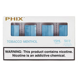 PHIX Pods (4-Pack) Tobacco Menthol  with Packaging
