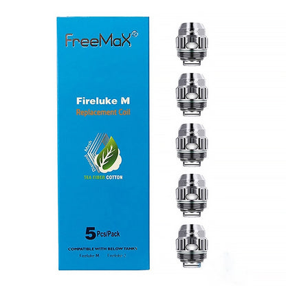 FreeMax TX Replacement Coils Fireluke 2 Tank (Pack of 5) Tx1 Mesh 0 15ohm with Packaging