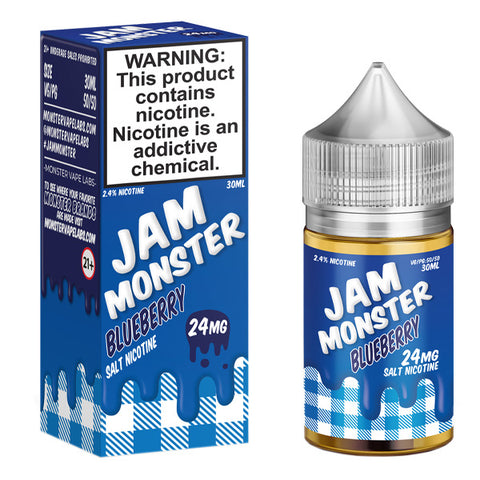 Blueberry by Jam Monster Salt Series 30ml with Packaging
