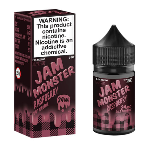 Raspberry by Jam Monster Salt Series 30mL with Packaging