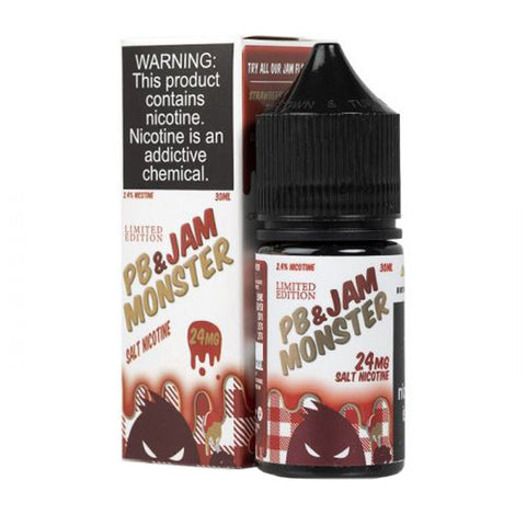 Strawberry PB&J by Jam Monster Salts Series 30mL with Packaging