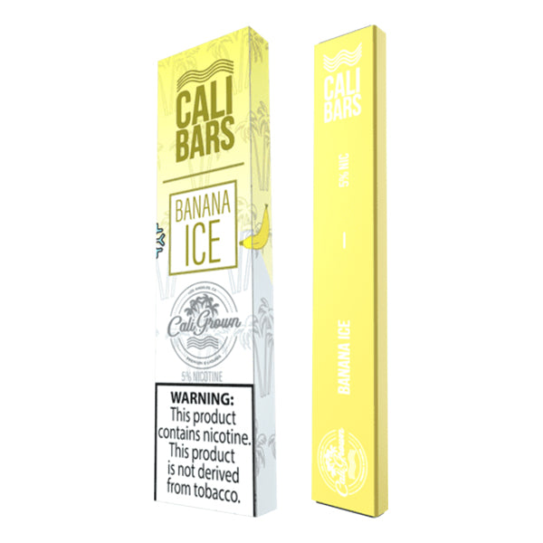 Cali Bars Disposable by Cali Grown | cPuffs | 1.3mL Banana Ice with Packaging