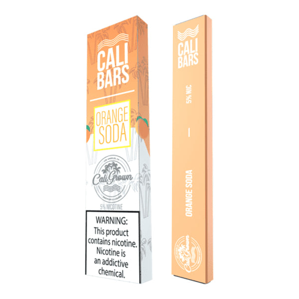 Cali Bars Disposable by Cali Grown | cPuffs | 1.3mL Orange Soda with Packaging