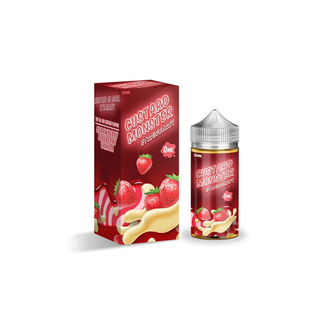 Strawberry Custard by Custard Monster Series 100mL with Packaging