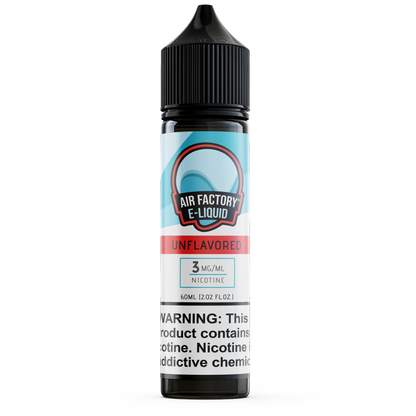 Unflavored by Air Factory E-Liquid 60ml bottle