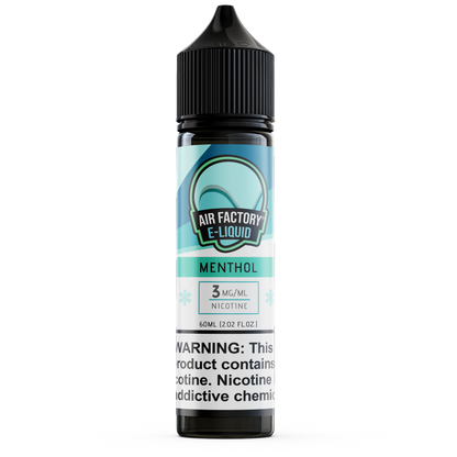 Menthol by Air Factory E-Liquid 60ml bottle